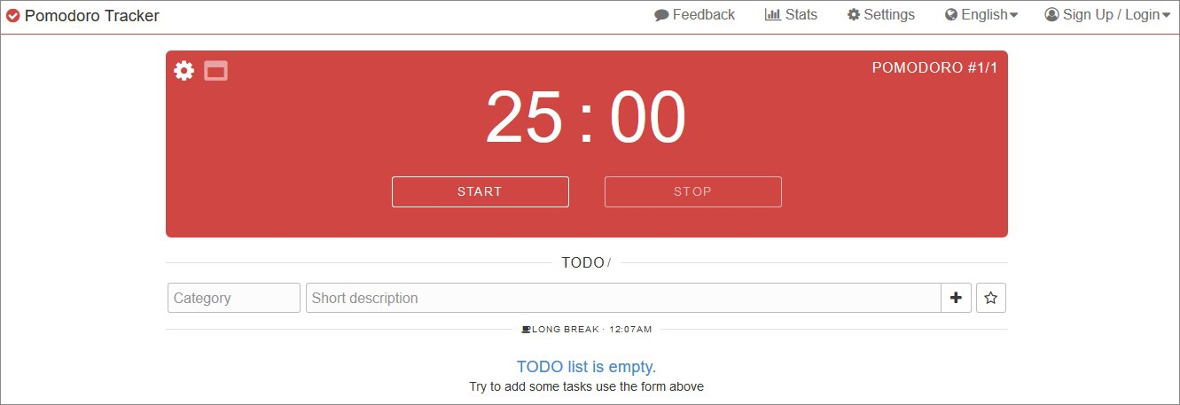 تطبيق Pomodoro Tracker تطبيق Pomodoro Tracker